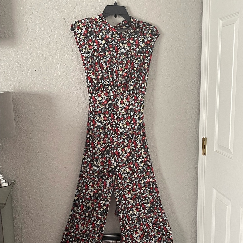 Free People Multicolor Floral Jumpsuit